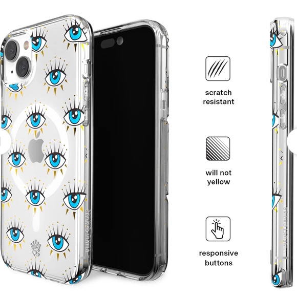 Evil eye clear iPhone 13 Pro case - Picture 5 of 8